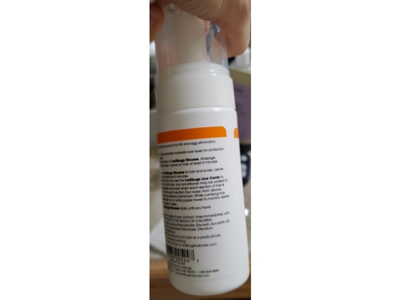 Ladibugs Elimination Mousse, 4 fl oz/119 mL