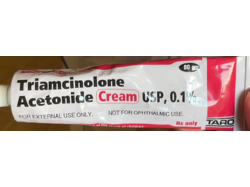 Triamcinolone Acetonide Cream, 0.1 %, 80 g, Taro (Rx)