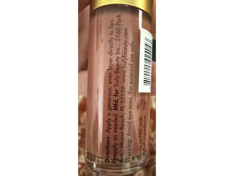 Truly Beauty Luxury Lip Oil, Glazed Donut, 0.42 fl oz/12 mL