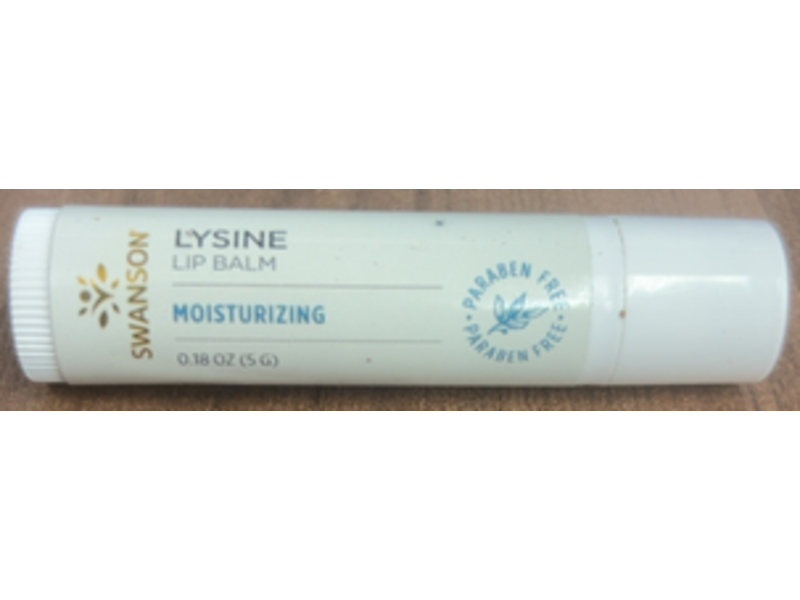 Swanson Lysine Lip Balm, 0.18 oz/5 g