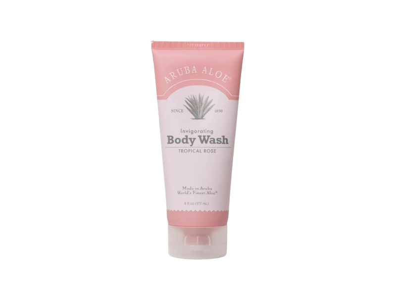 Aruba Aloe Invigorating Body Wash, Tropical Rose, 6 fl oz/177 mL