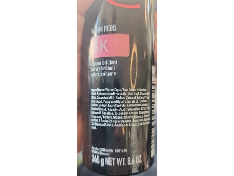 Goldwell Topchic Hair Color, 6k Copper Brilliant, 8.6 oz/245 g