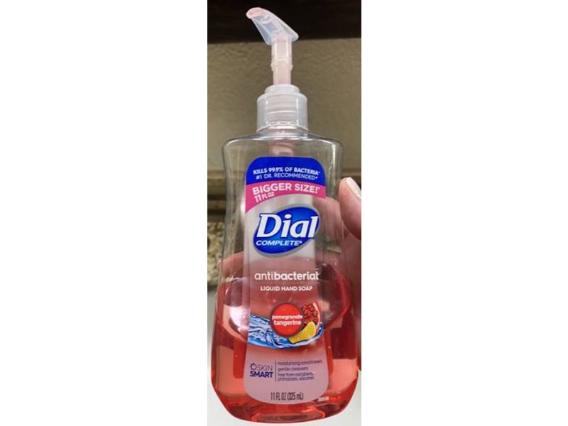 Dial Complete Antibacterial Liquid Hand Soap, Pomegranate Tangerine, 11 fl oz/325 mL