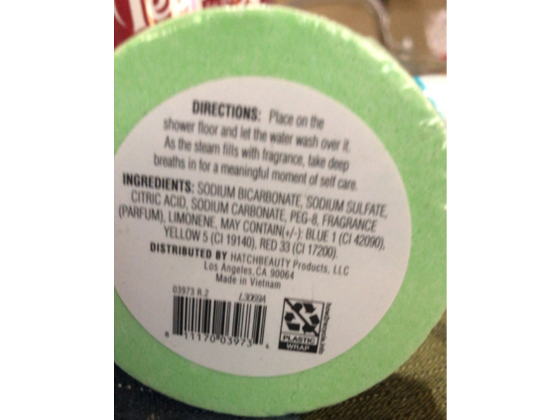 Five Deep Breaths Shower Steamer Fizzie, Tea Tree, 1.7 oz/50 g