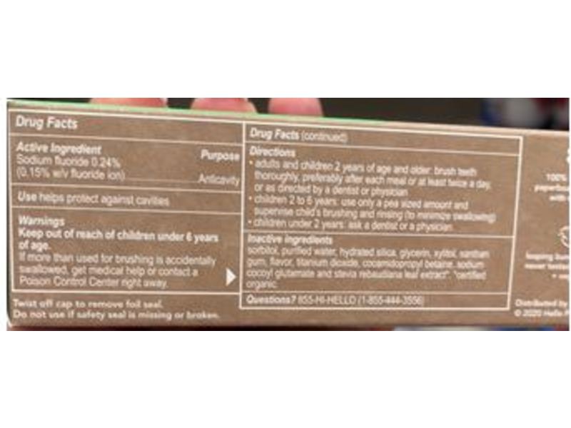 Hello Kids Fluoride Toothpaste, Juicy Grape, 4.2 oz/119 g, Pack Of 4