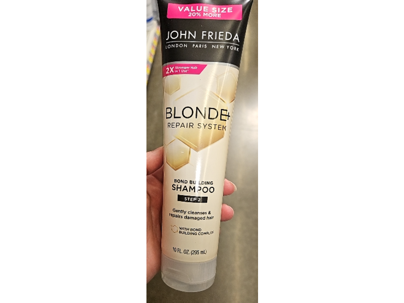 John Frieda Blonde+ Repair System Bond Building Shampoo, 10 fl oz/295 mL