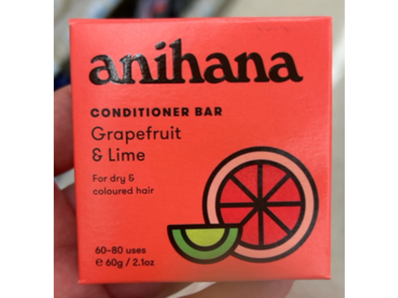 Anihana Conditioner Bar, Grapefruit & Lime, 2.1 oz/60 g