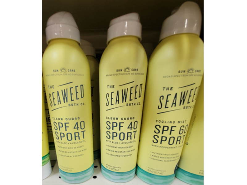 The Seaweed Bath Co. Clear Guard Sport Sunscreen, SPF 40, 6 fl oz/177 mL