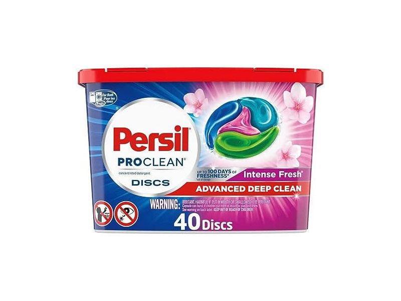 Persil Discs Advanced Deep Clean Laundry Detergent Pacs, Intense Fresh, 32.4 oz/920 g, 40 Count