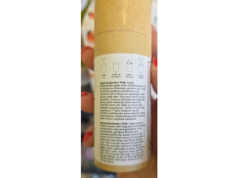 Rosece Natural Deodorant Deo Balm Stick, 2 fl oz/60 mL