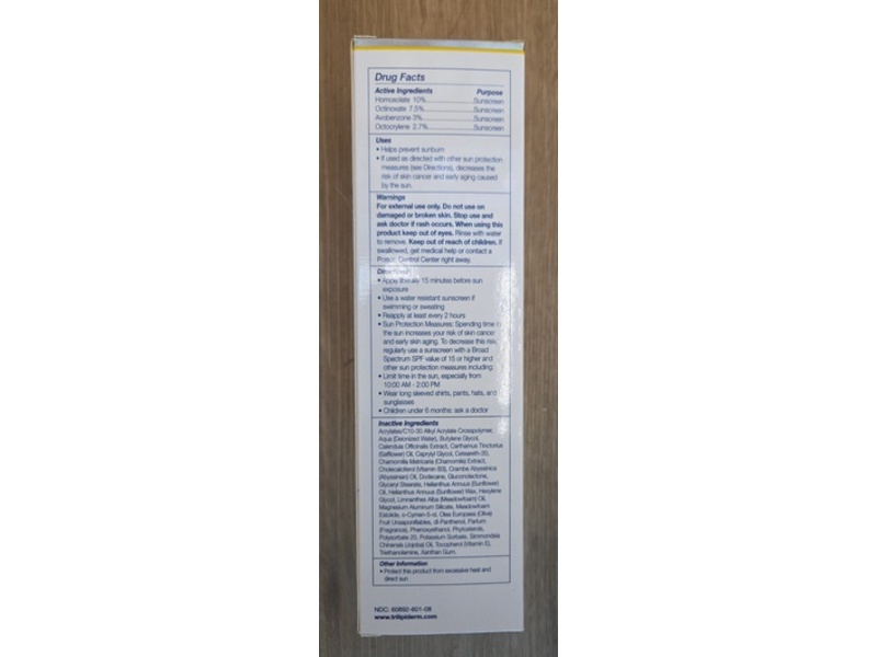 Trilipiderm All Body Moisture Retention Creme, SPF 30, 8 fl oz/237 mL