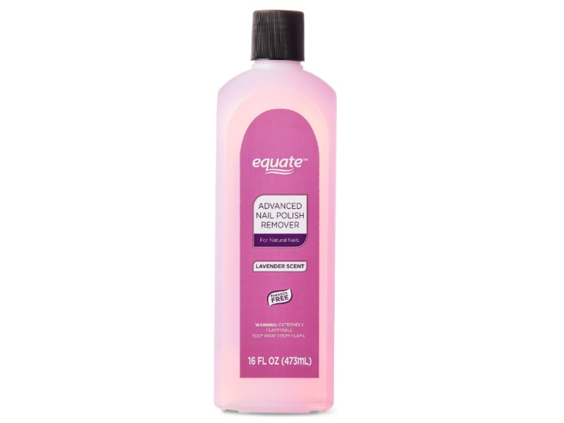 Equate Advanced Nail Polish Remover, Lavender Scent, 16 oz/473 mL