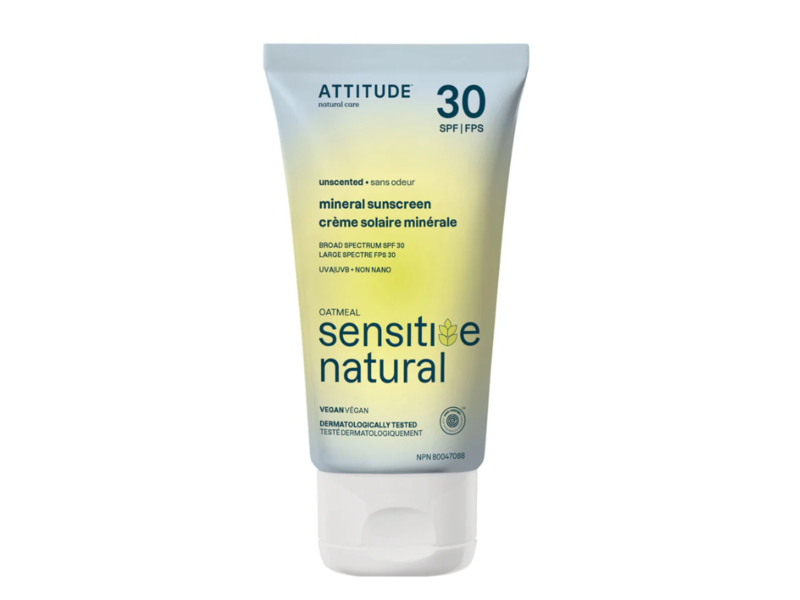 Attiude Sensitive Skin Mineral Sunscreen, SPF 30, 25 g/2.6 oz