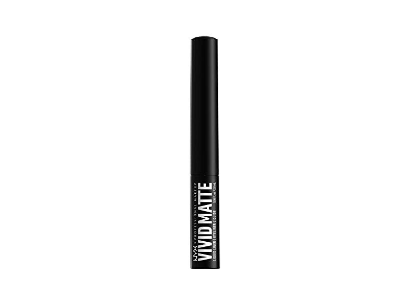NYX PROFESSIONAL MAKEUP Vivid Matte Liquid Liner, Smear-Resistant Eyeliner with Precise Tip - Black 0.06 fl oz/2 mL