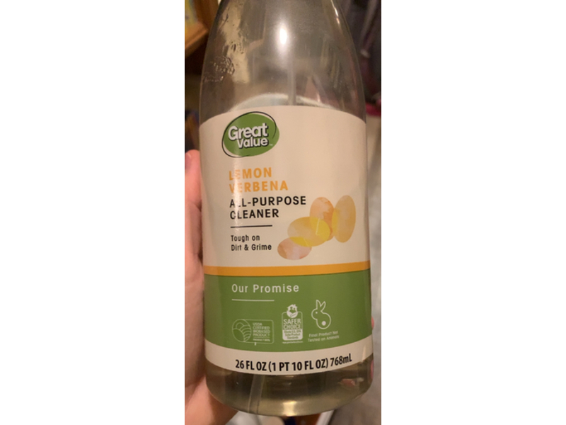 Great Value All - Purpose Cleaner, Lemon Verbena, 26 fl oz/768 mL