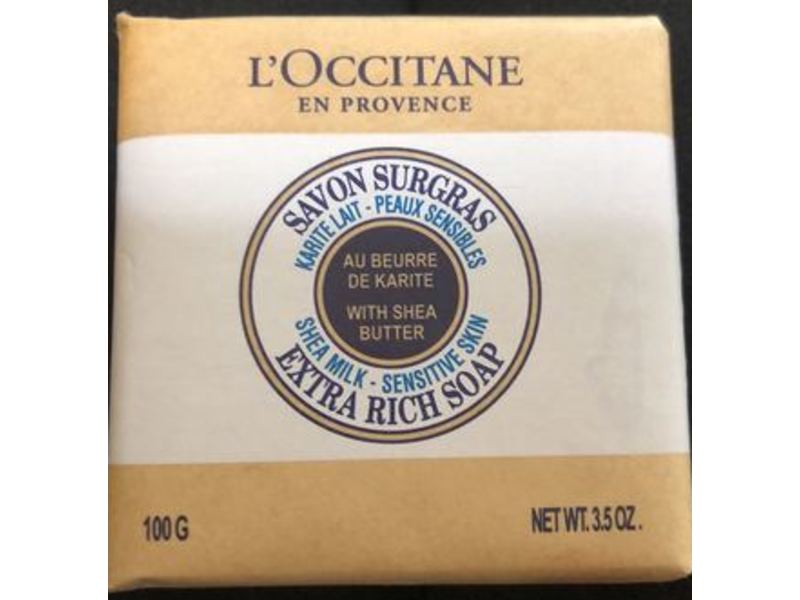 Loccitane Shea Milk Extra Rich Soap, Sensitive Skin, 3.5 oz/100 g