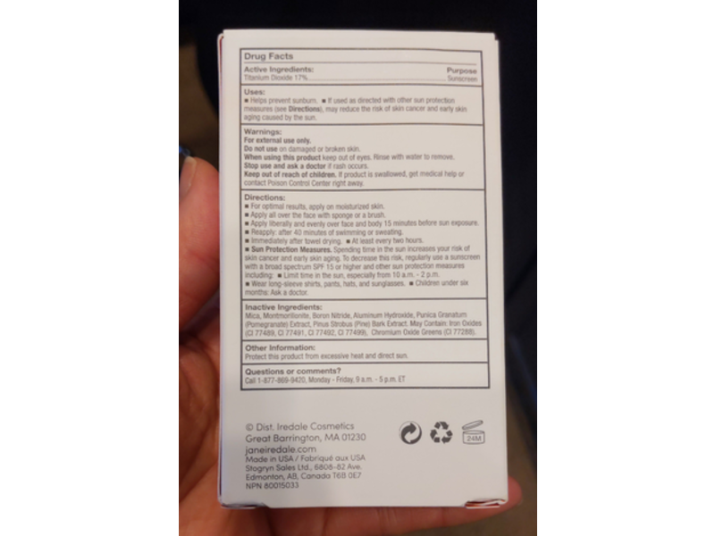 Jane Iredale Powder-Me Dry Sunscreen, SPF 30, Golden, 0.18 oz/5 g