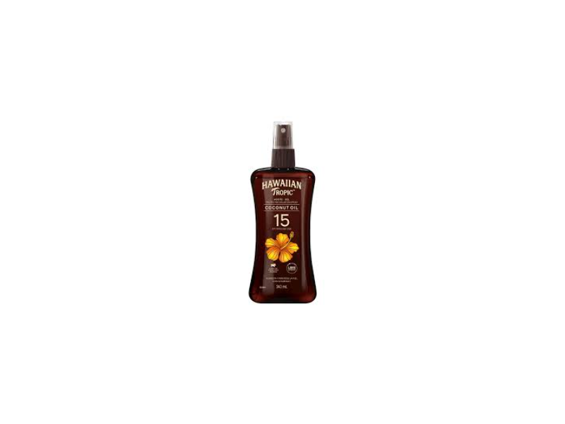 Hawaiian Tropic Aceite Gel Protector Spray, Coconut Oil, SPF 15, 240 mL