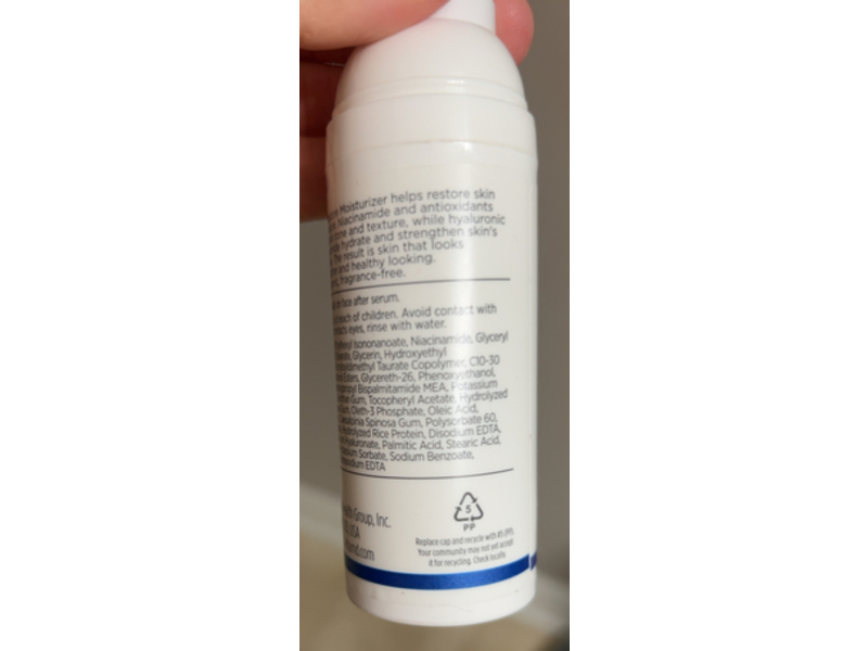 EltaMD PM Restore Moisturizer, Niacinamide & Peptides, 1.7 oz/48 g