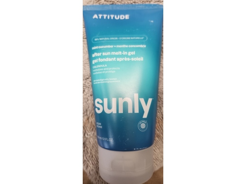 Attitude After Sun Melt-In Gel, Mint Cucumber, 5.1 fl oz/150 mL