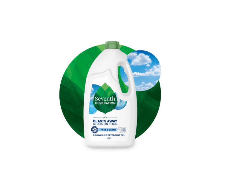 Seventh Generation Dishwasher Detergent Gel, Free & Clear, 42 Oz