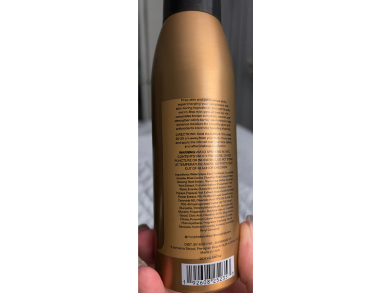 Morphe Jumbo Continuous Prep & Set Mist, Ceramides & Antioxidants, 6.5 oz/184 g
