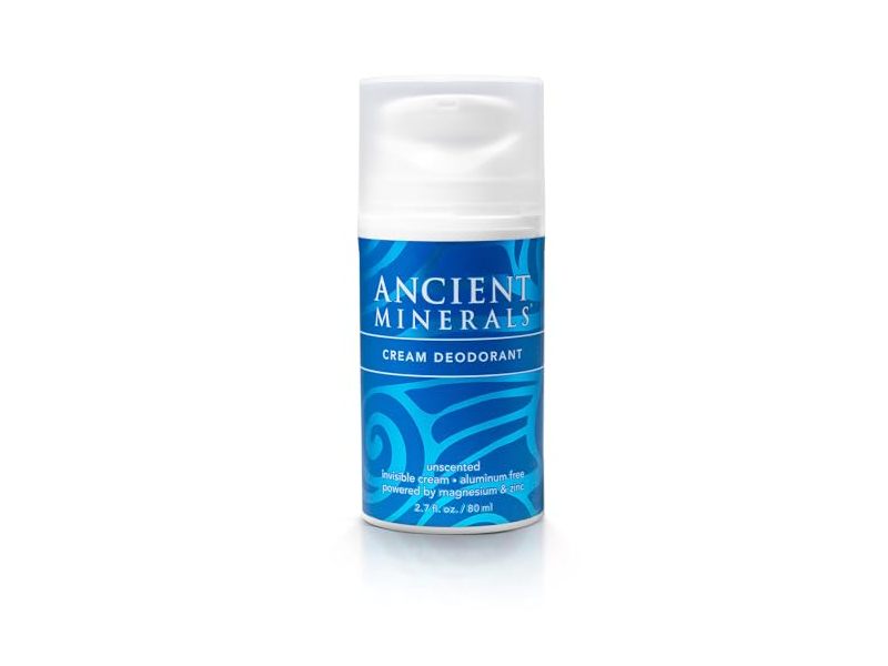 Ancient Minerals Cream Deodorant, Unscented, 2.7 fl oz/80 mL