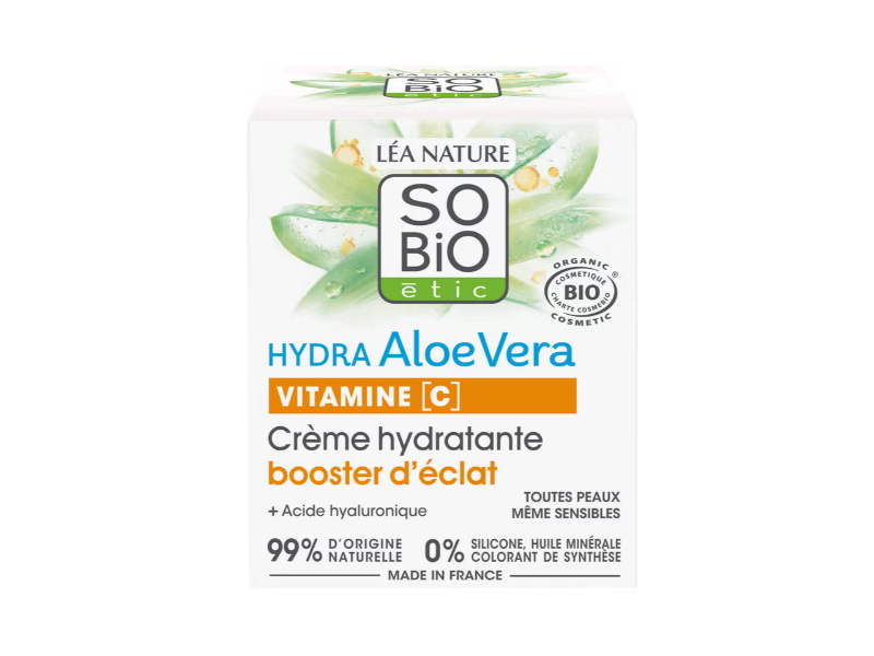 Lea Nature So Bio Etic Radiance Boost Hydrating Cream, Aloe Vera+ Vitamin C, 50 mL, Pack Of 2