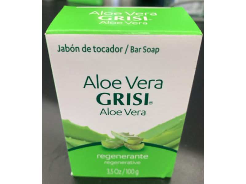 Grisi Regenerative Bar Soap, Aloe Vera, 3.5 oz/100 g