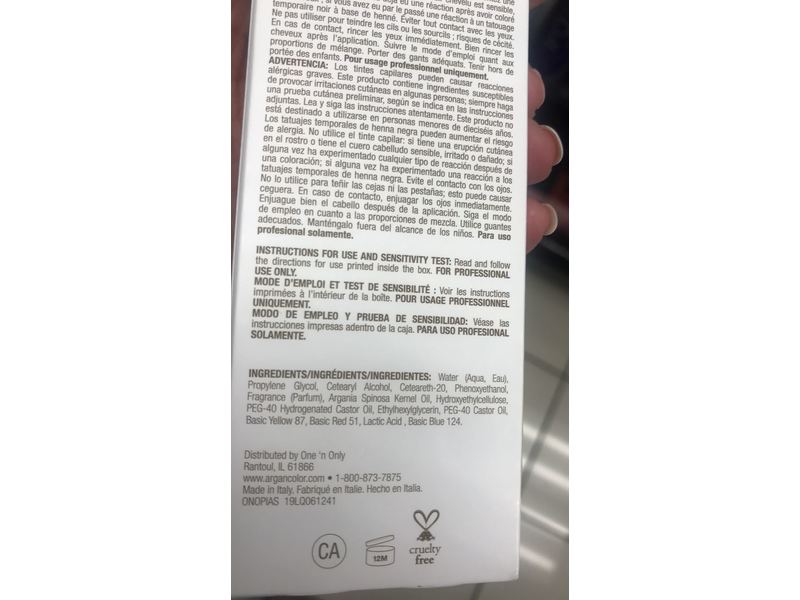 one n' only Perfect Intensity Semi-Permanent Color Cream, Silver, 5.0 fl oz/90 mL