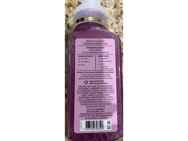 White Barn Black Cherry Merlot Foaming Hand Wash, 8.75 fl oz/259 mL