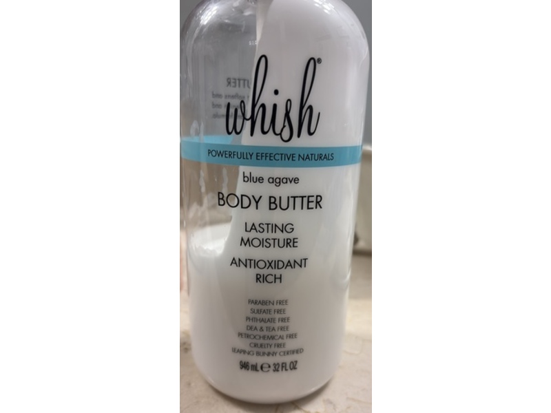Whish Blue Agave Body Butter, 32 fl oz/946 mL