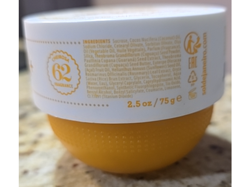 Sol De Janeiro Bum Bum Body Scrub, Cheirosa 32 Fragrance, 2.5 oz/75 g