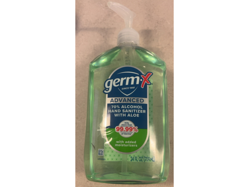 Germ-X Hand Sanitizer, Aloe, 24 fl oz/709 mL
