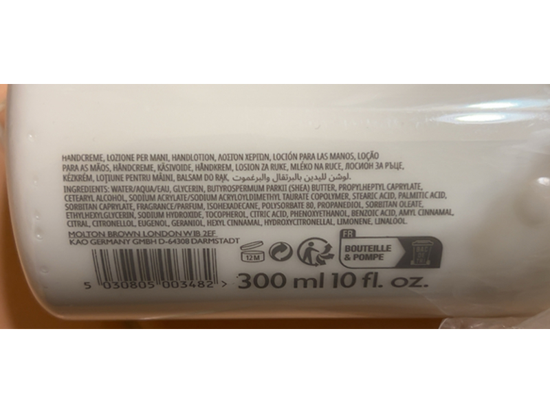 Molton Brown Hand Lotion, Orange & Bergamot, 10 fl oz/300 mL