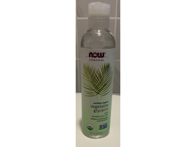 Now Solutions Organic Vegetable Glycerin Oil, 8 fl oz/237 mL