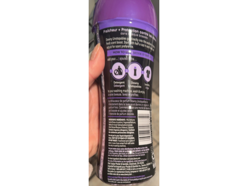 Downy Unstopables In-Wash Scent Booster, Lush Somptueux, 9.1 oz/257 g