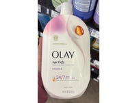 Olay Age Defy Moisture Barrier Repair Body Wash, Vitamin E, 35 fl oz/1.03 L - thumbnail 2