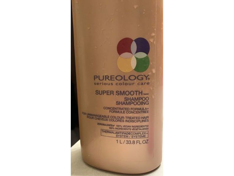 Pureology Super Smooth Shampoo, 33.8 fl oz/1 L