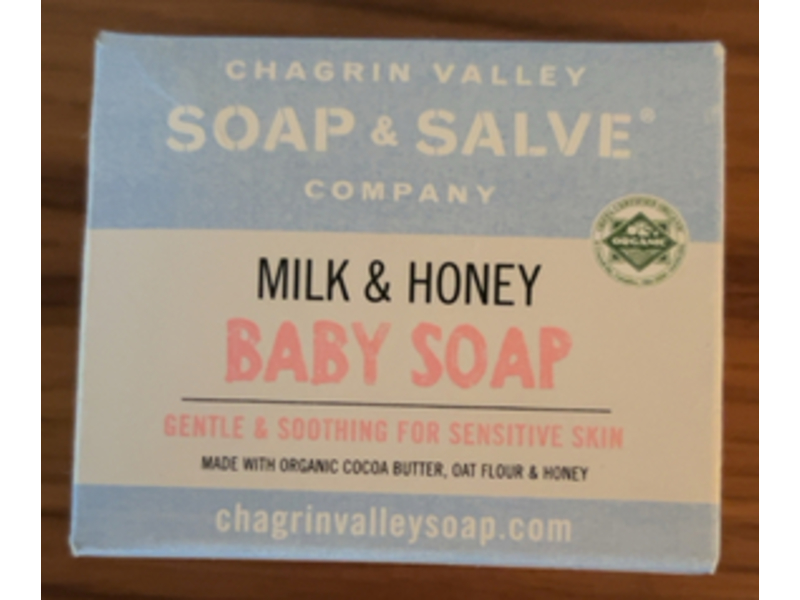 Chagrin Valley Soap & Salve Company Baby Soap, Milk & Honey, 3.5 oz