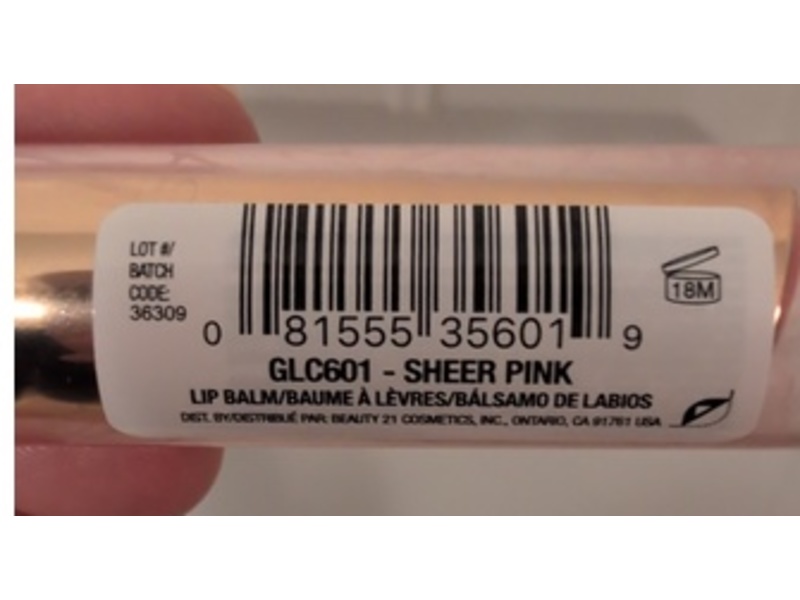 L.A. Girl Sheer Tint Lip Balm, Sheer Nude, 0.07 oz/2 g