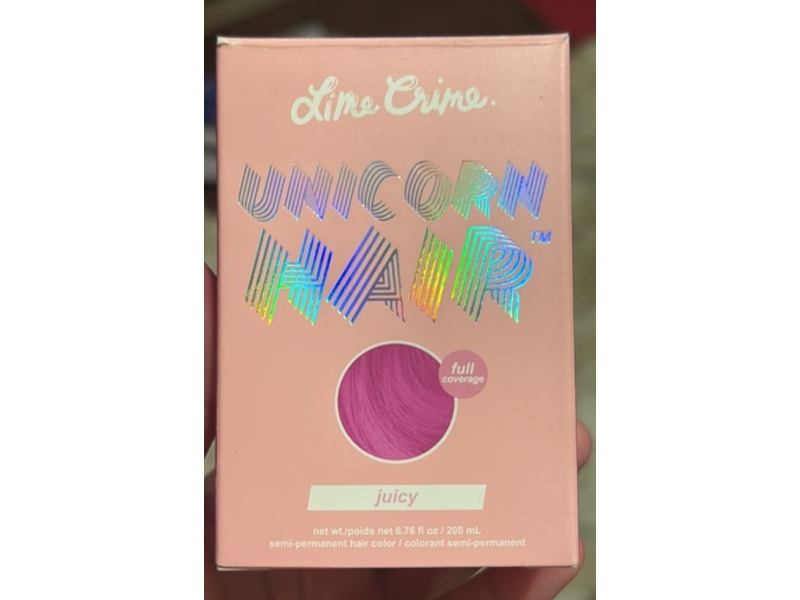 Lime Crime Unicorn Semi Permanent Hair Color, Juicy, 6.76 fl oz/200 mL