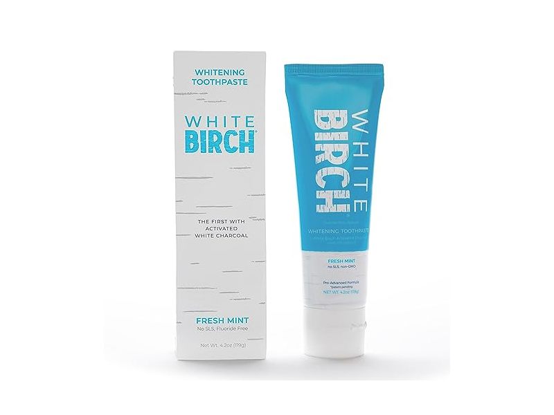 White Birch Whitening Toothpaste, Fresh Mint, 4.2 oz/119 g