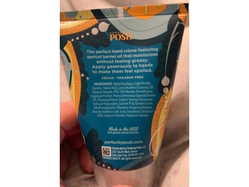 Perfectly Posh Sassyooma Big Fat Yummy Hand Creme, Sweet Orchard Citrus, 3 fl oz/89 mL