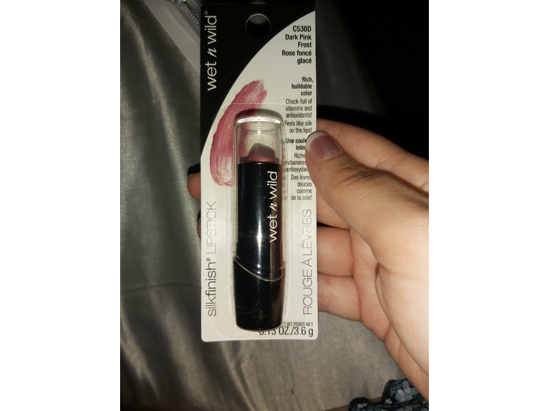 Wet n Wild Silk Finish Lip Stick, Dark Pink Frost, 0.13 Oz/3.6 g
