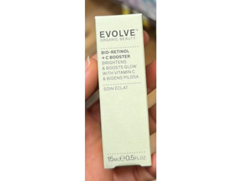 Evolve Organic Beauty Bio-Retinol + C Booster Serum, 0.5 fl oz/15 mL
