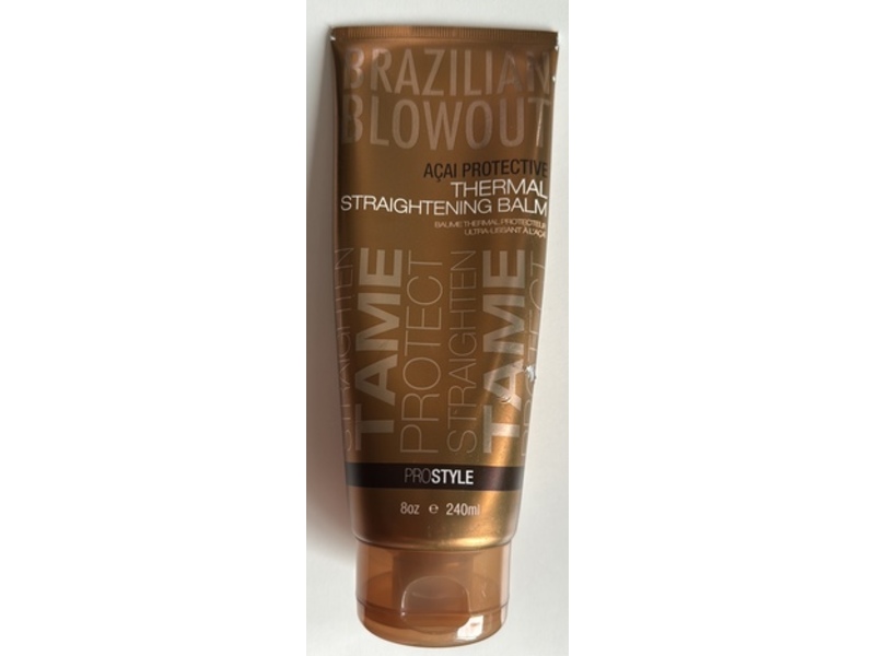 Brazilian Blowout Acai Protective Thermal Straightening Balm, 8 oz/240 mL