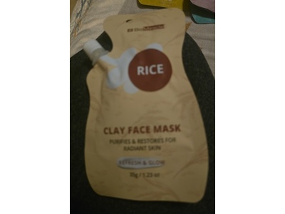 Bio Miracle Clay Face Mask, Rice, 1.23 oz/35 g