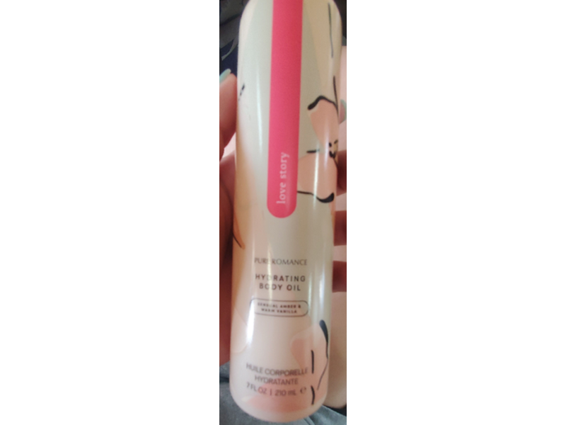 Pure Romance Hydrating Body Oil, Love Story, 7 fl oz/210 mL