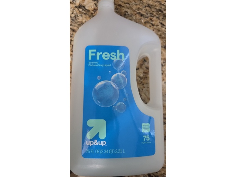 up&up Dishwashing Liquid, Fresh Scented, 75 fl oz/2.21 L